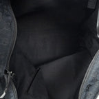 Gucci Large Web Shopping Tote Black GG Canvas — view 9