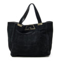 Gucci Double Suede Tote Black