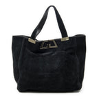 Gucci Double Suede Tote Black