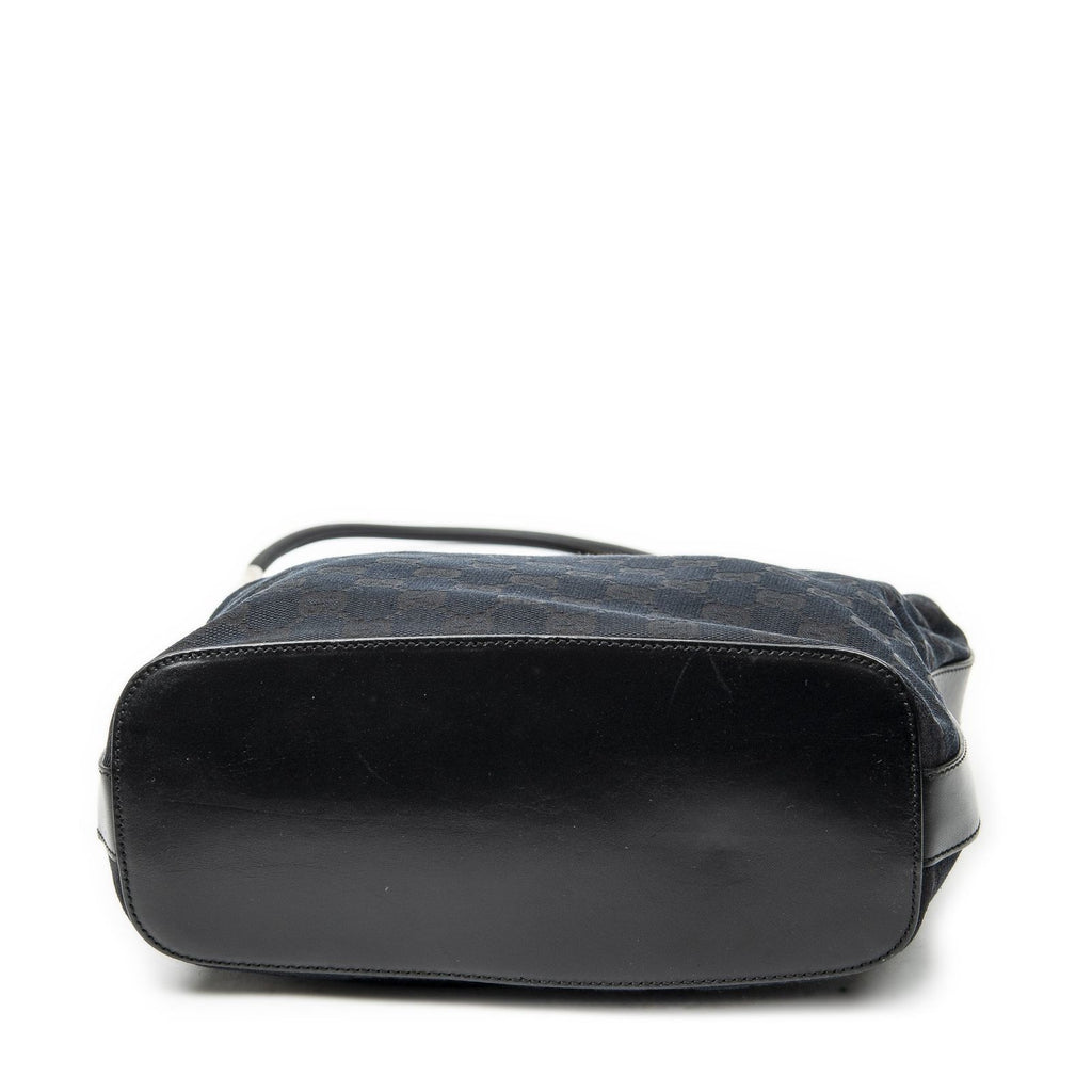 Gucci Zip Hobo Black GG Canvas — view 6
