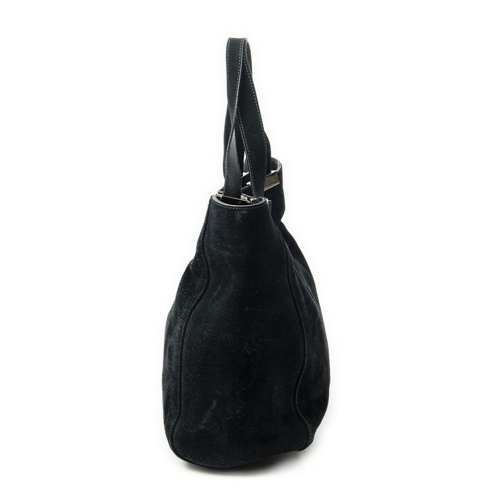 Gucci Double Suede Tote Black — view 3