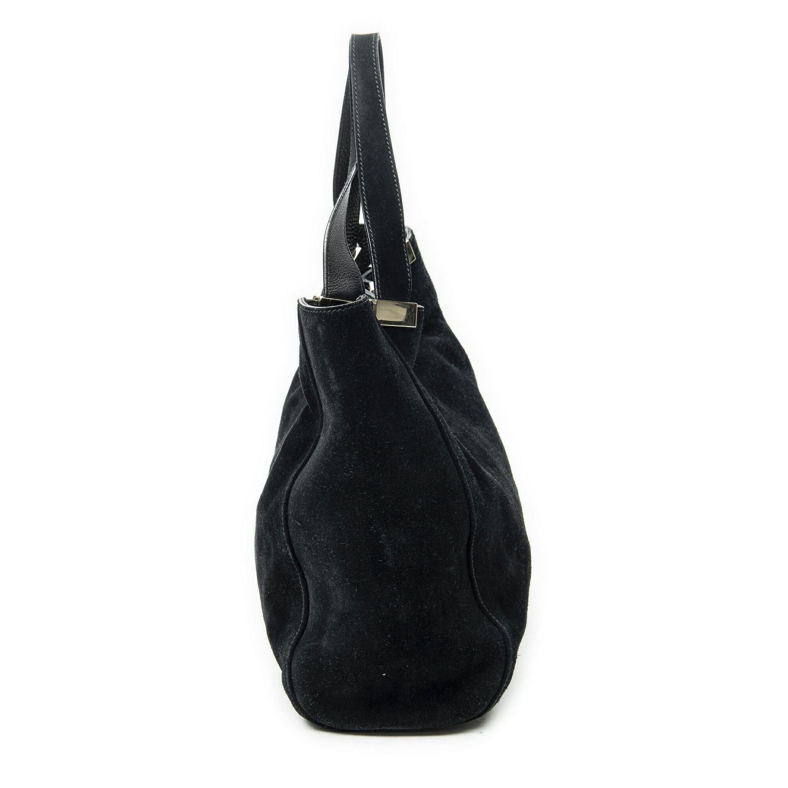 Gucci Double Suede Tote Black — view 4