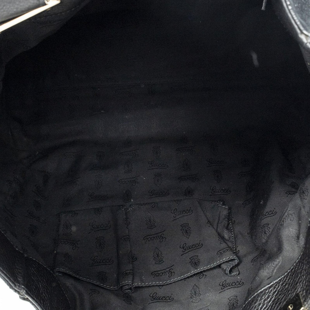 Gucci Double Suede Tote Black — view 9