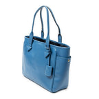 Loewe Heritage Tote Blue Gray Calfskin Leather — view 2
