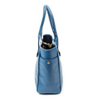 Loewe Heritage Tote Blue Gray Calfskin Leather — view 4