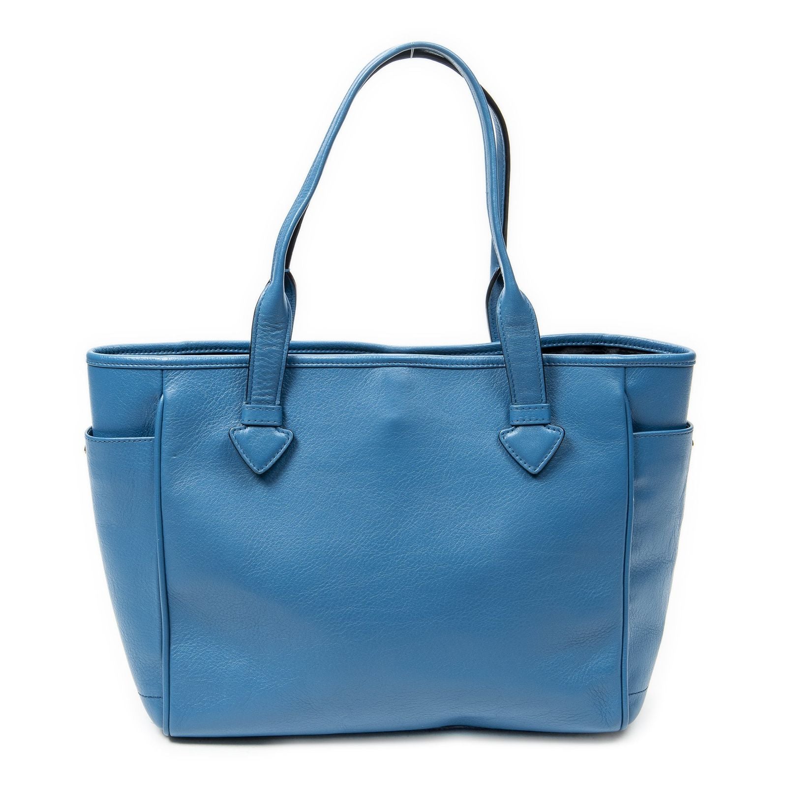 Loewe Heritage Tote Blue Gray Calfskin Leather — view 5