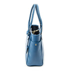 Loewe Heritage Tote Blue Gray Calfskin Leather — view 3
