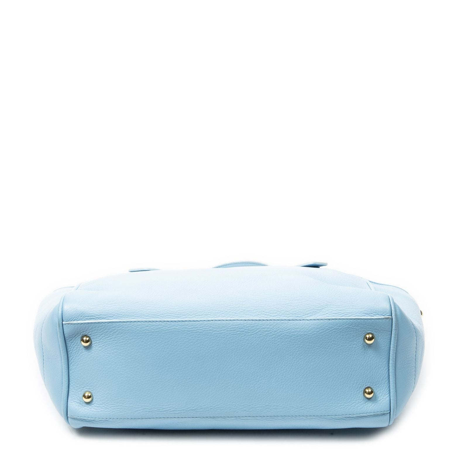 Loewe Heritage Tote Light Blue Gray Calfskin Leather — view 6