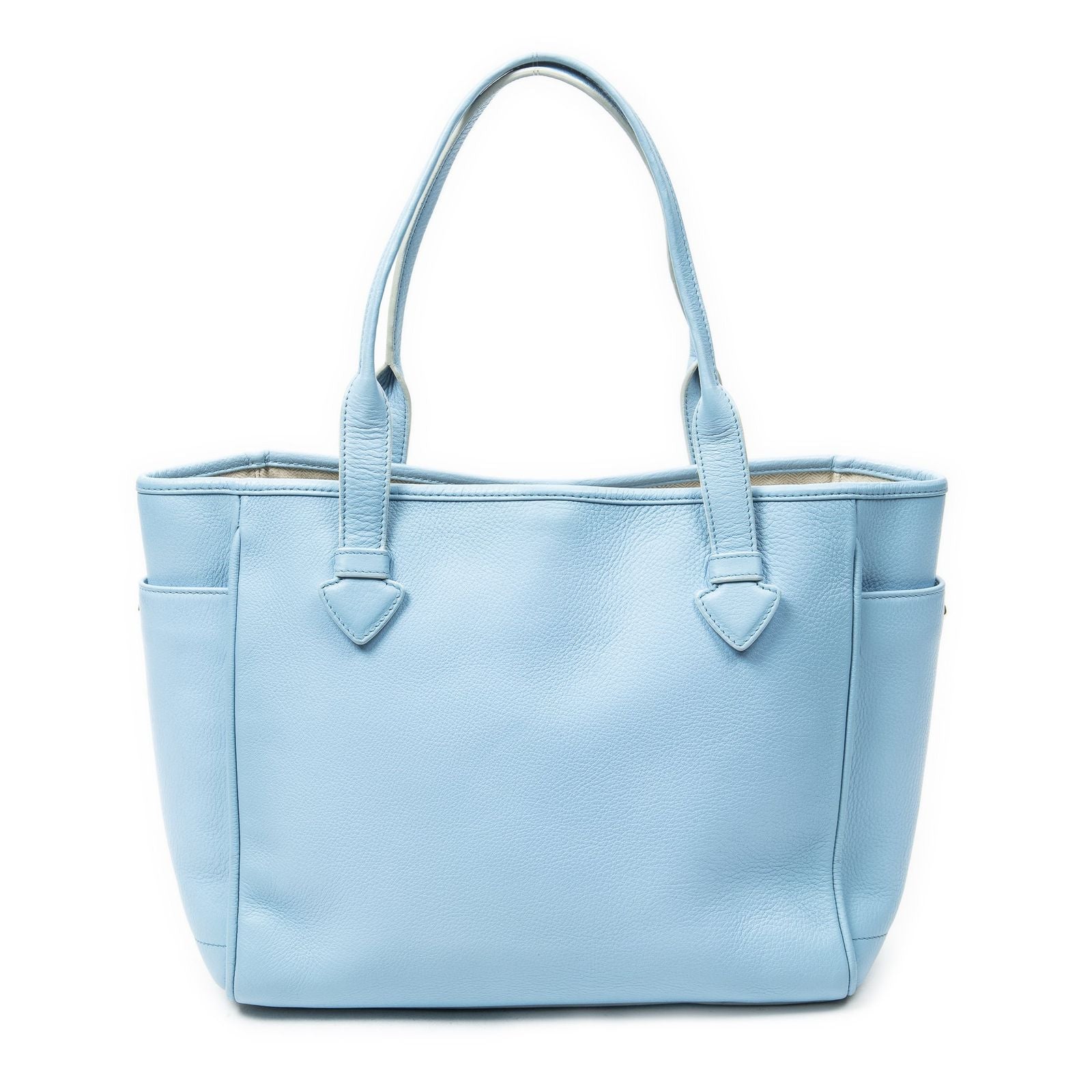 Loewe Heritage Tote Light Blue Gray Calfskin Leather — view 5