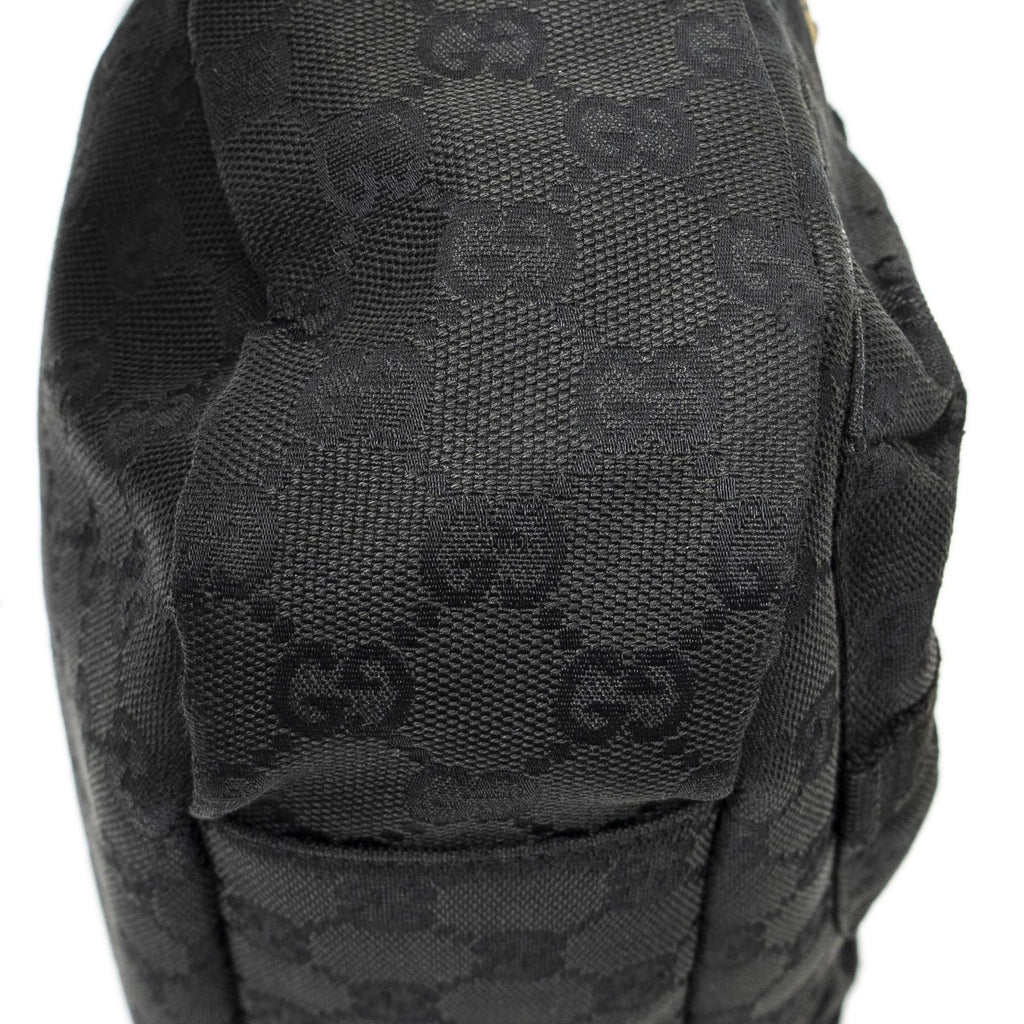 Gucci Web Double Pocket Messenger Black GG Canvas — view 7