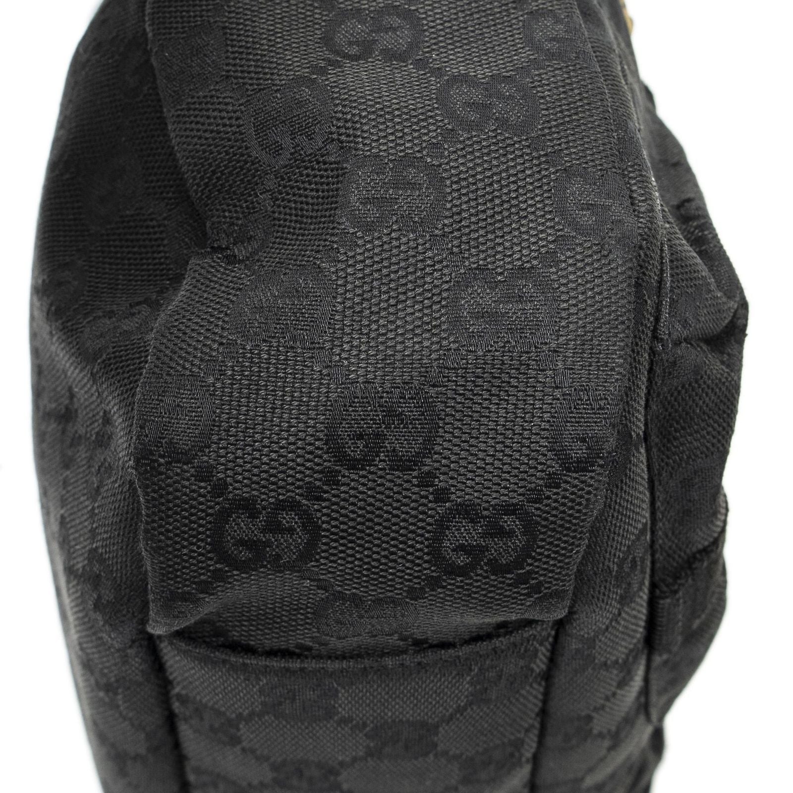 Gucci Web Double Pocket Messenger Black GG Canvas — view 7