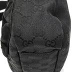 Gucci Web Double Pocket Messenger Black GG Canvas — view 8
