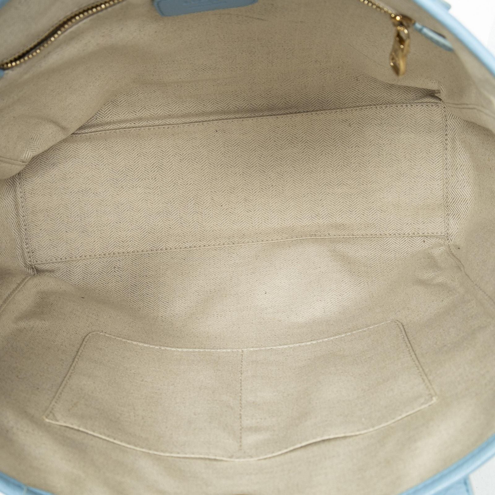 Loewe Heritage Tote Light Blue Gray Calfskin Leather — view 9