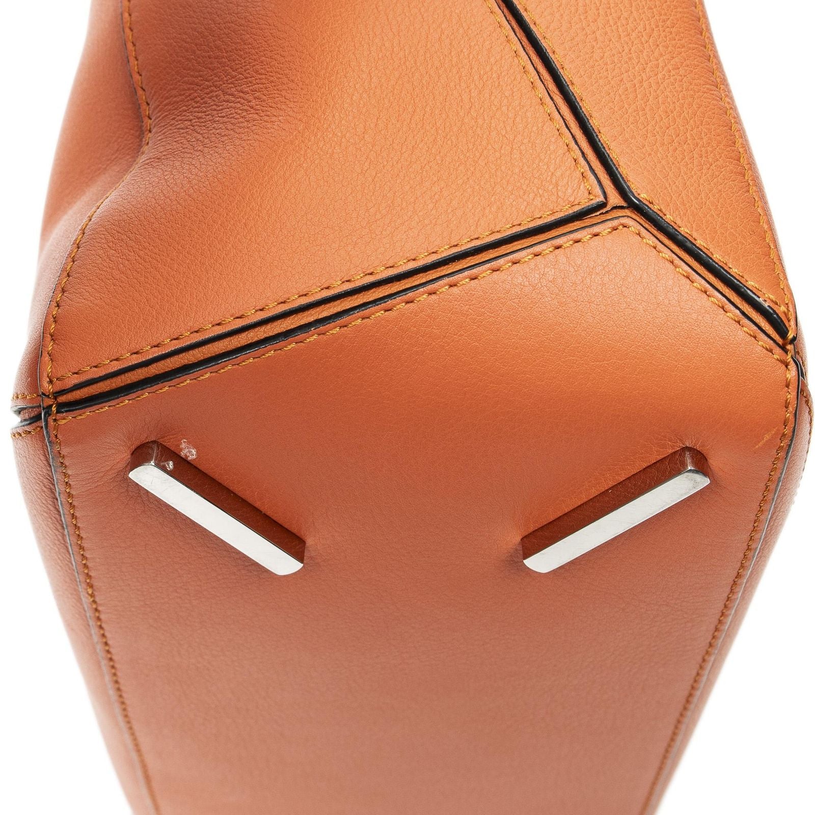Loewe Puzzle Bag Orange Calfskin Leather — view 7