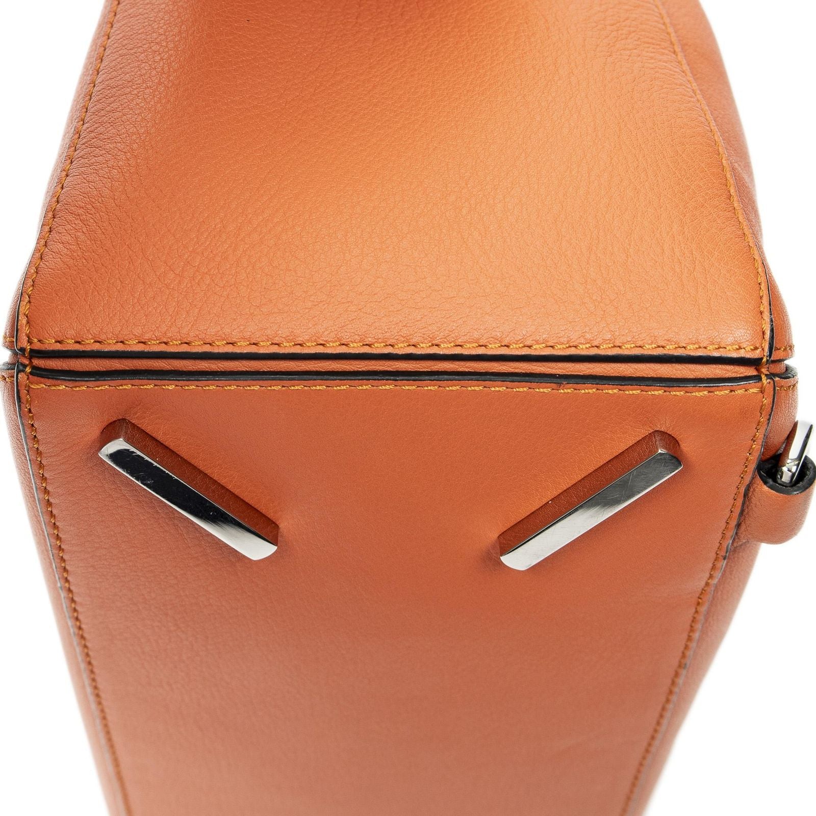 Loewe Puzzle Bag Orange Calfskin Leather — view 8