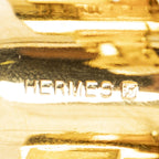 Hermes Enamel Clip on Earrings Red Green Gold Plated — view 3