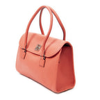 Loewealamo Pink Gray Calfskin Leather Messenger — view 2