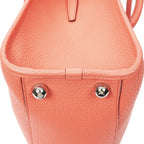 Loewealamo Pink Gray Calfskin Leather Messenger — view 8