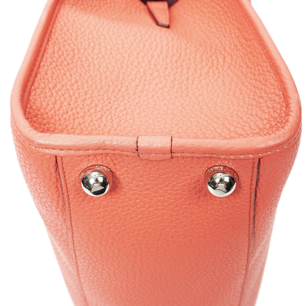 Loewealamo Pink Gray Calfskin Leather Messenger — view 7