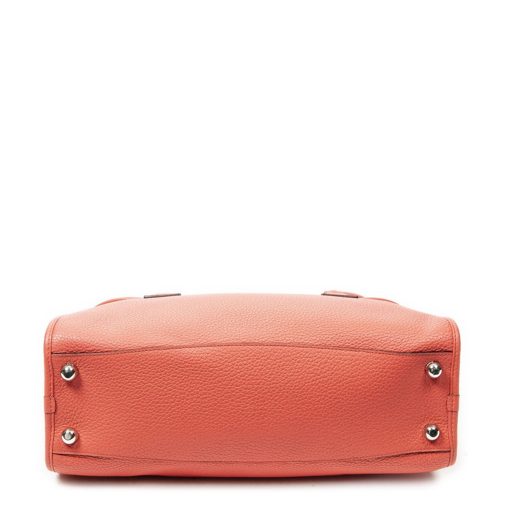 Loewealamo Pink Gray Calfskin Leather Messenger — view 6