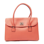 Loewealamo Pink Gray Calfskin Leather Messenger
