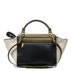 Celine Small Tricolor Trapeze Black Ivory Calfskin Leather Messenger — view 5