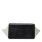 Celine Small Tricolor Trapeze Black Ivory Calfskin Leather Messenger — view 6