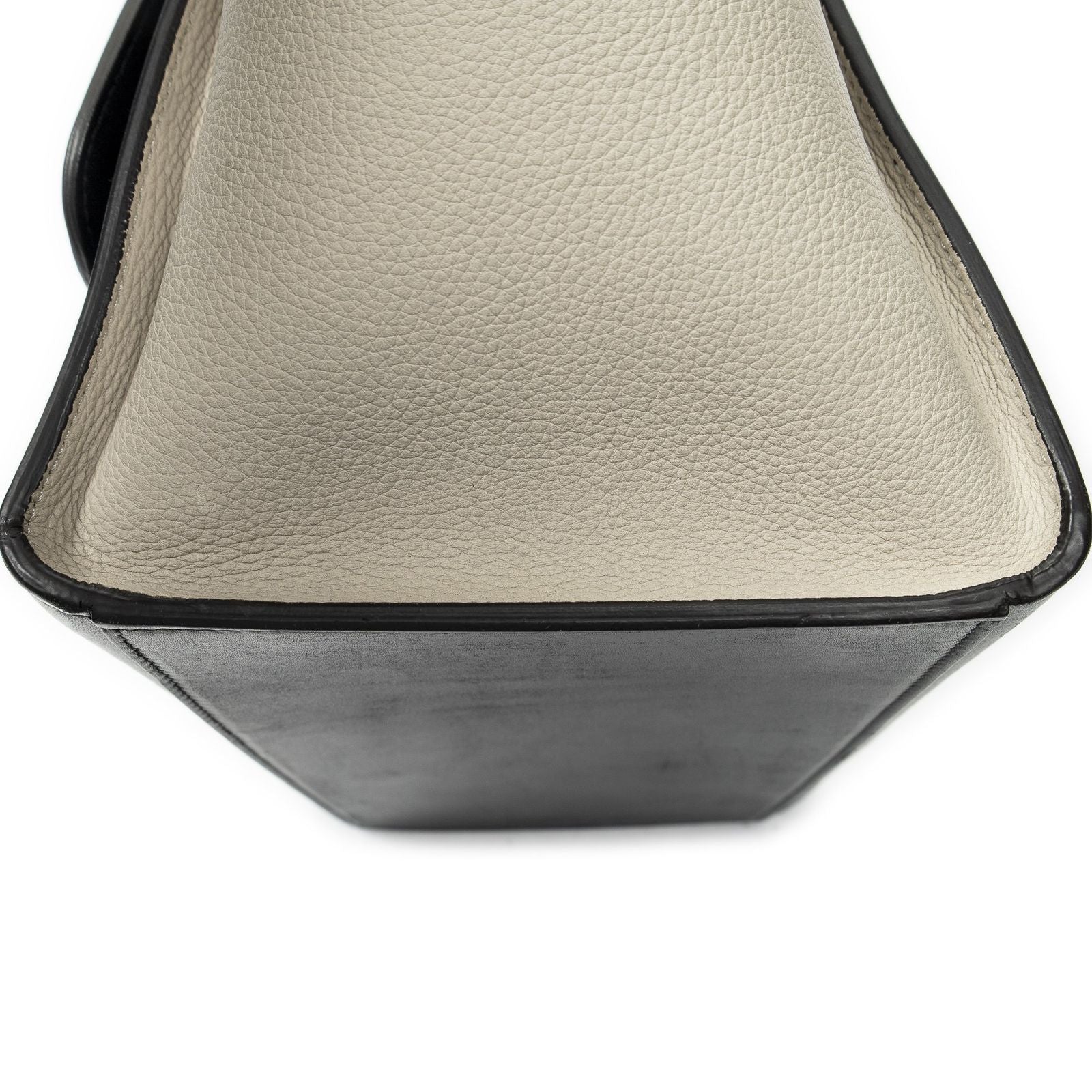 Celine Small Tricolor Trapeze Black Ivory Calfskin Leather Messenger — view 8