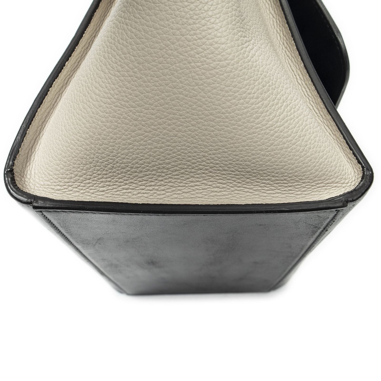 Celine Small Tricolor Trapeze Black Ivory Calfskin Leather Messenger — view 7