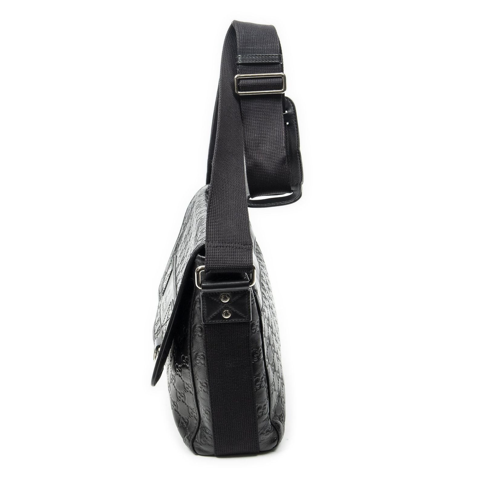 Gucci Web Media Messenger Black Guccissima — view 3