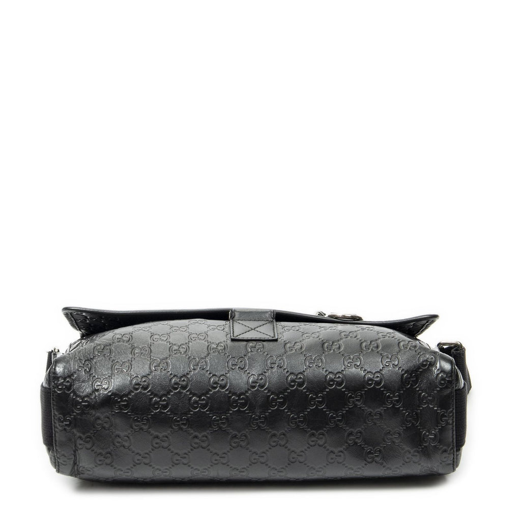 Gucci Web Media Messenger Black Guccissima — view 6