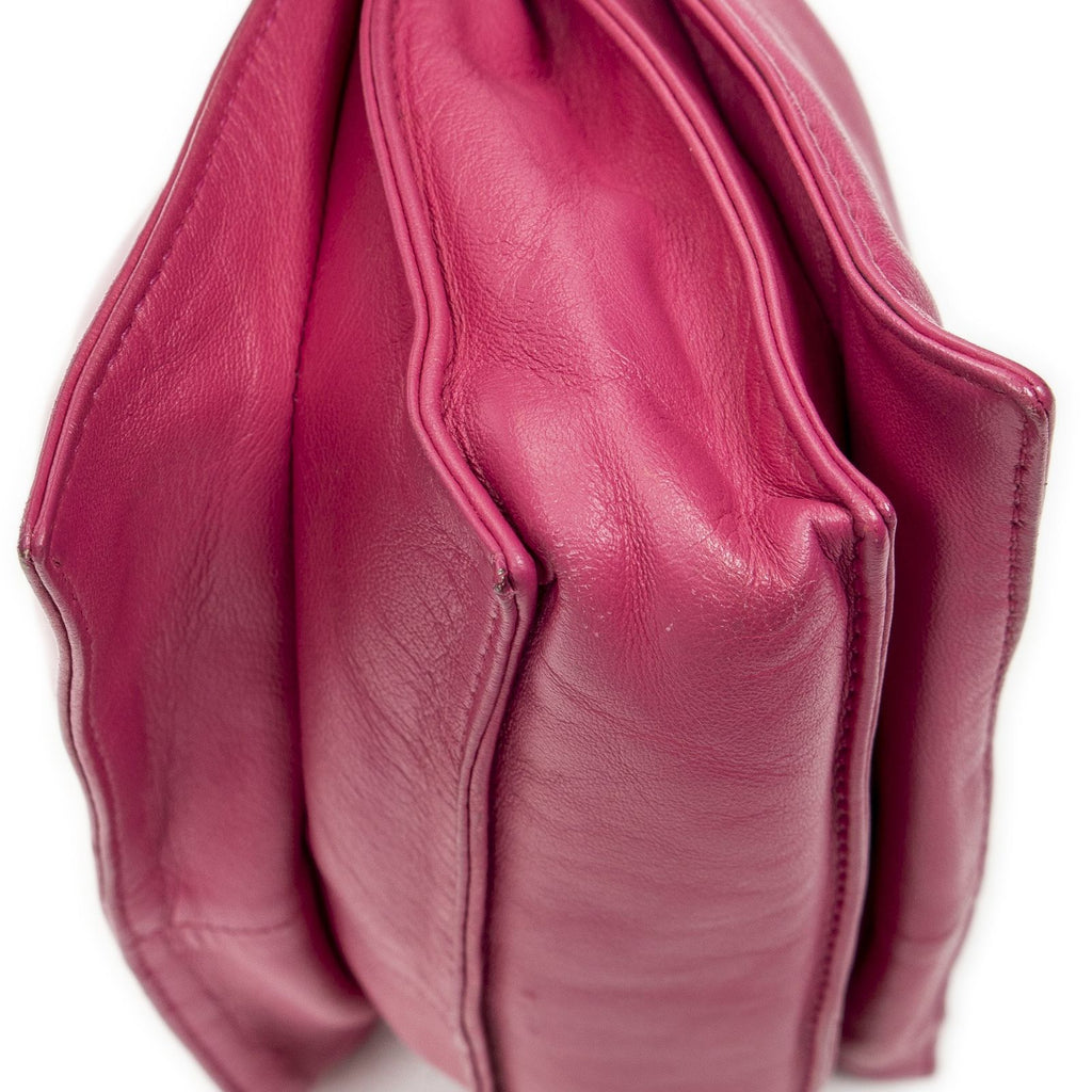 Loewe Bicolor Tassel Flamenco Fuchsia Pink Orange Calfskin Leather Messenger — view 7