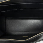 Celine Tricolor Trapeze Black Ivory Blue Calfskin Leather Messenger — view 9