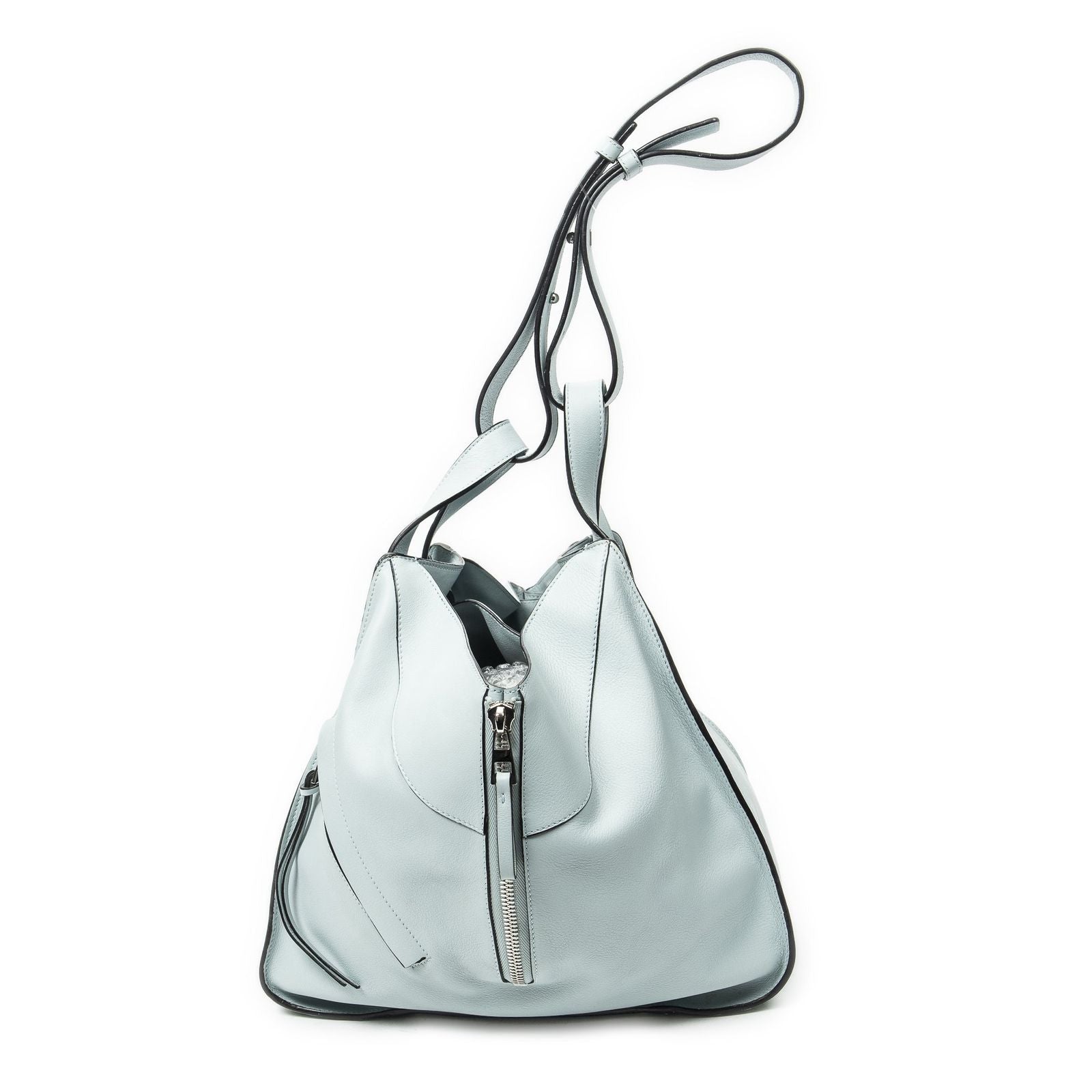 Loewelarge Hammock Light Blue Calfskin Leather Messenger — view 3