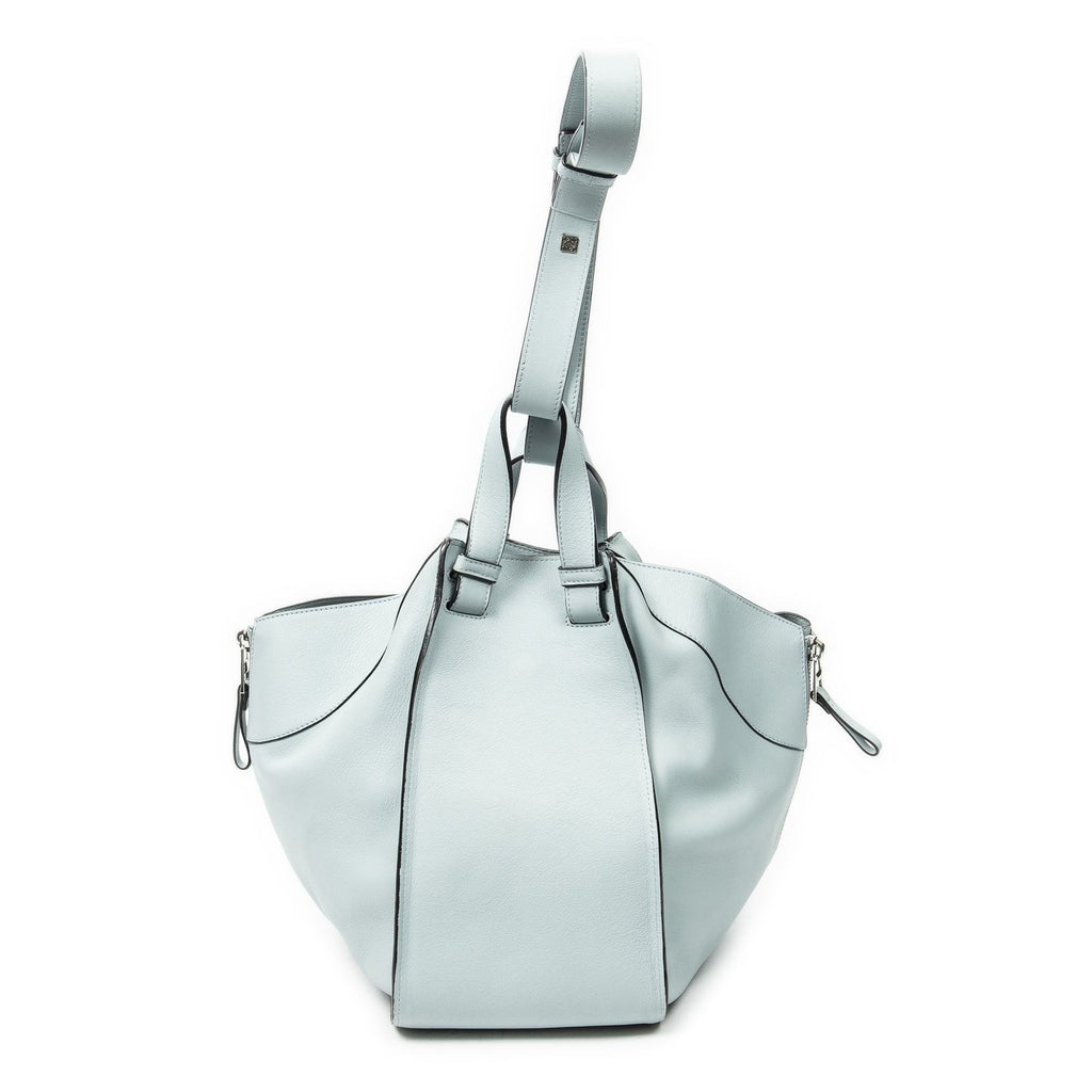 Loewelarge Hammock Light Blue Calfskin Leather Messenger — view 5