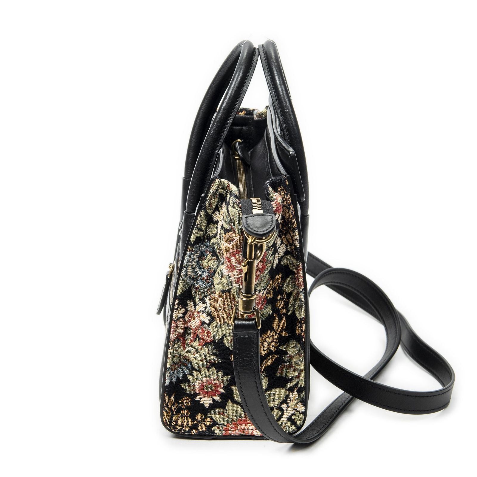 Celine Nano Luggage Black Print Embroidery Canvas — view 3