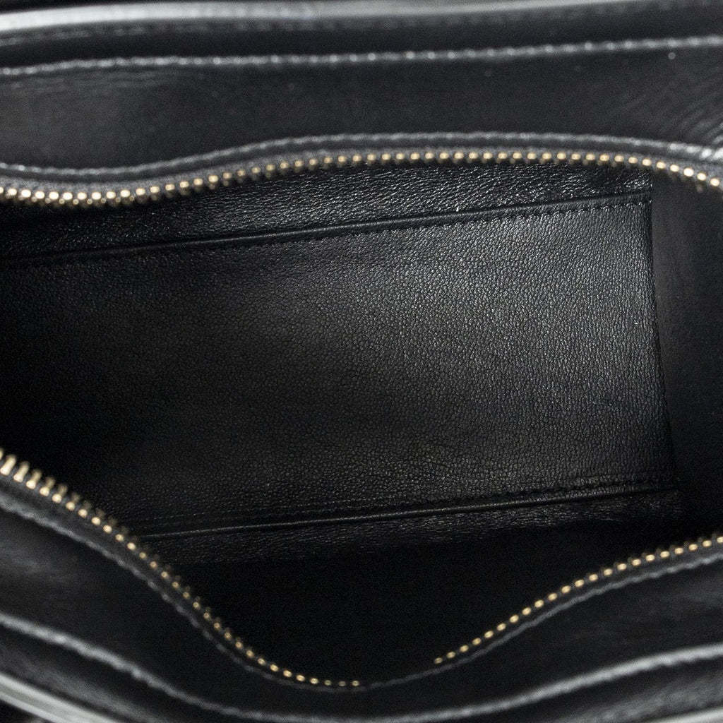 Celine Nano Luggage Black Print Embroidery Canvas — view 9