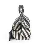 Hermes Cannes Tote Ivory Black Striped Canvas — view 3