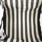 Hermes Cannes Tote Ivory Black Striped Canvas — view 9