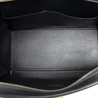 Celine Small Tricolor Trapeze Black Light Orange Top Calfskin Leather — view 9