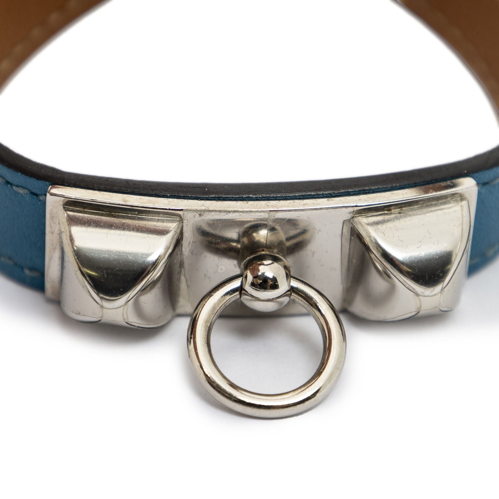 Hermes Rivale Double Tour Bracelet Tea Swift Leather — view 3