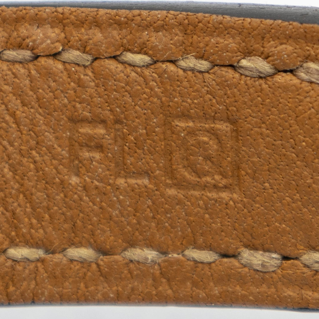 Hermes Rivale Double Tour Bracelet Tea Swift Leather — view 4