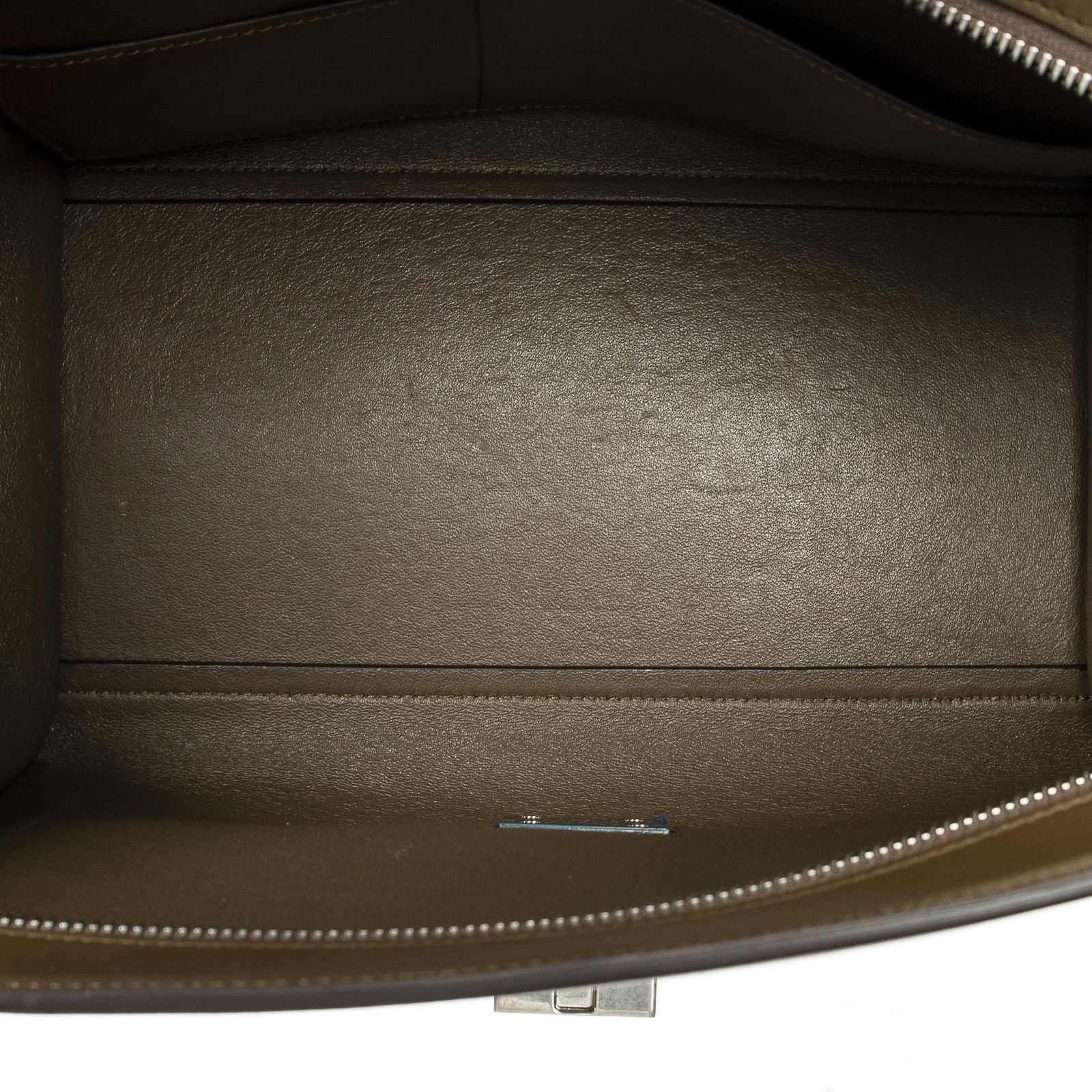 Celine Small Tricolor Trapeze Brown Orange Beige Calfskin Leather Messenger — view 9