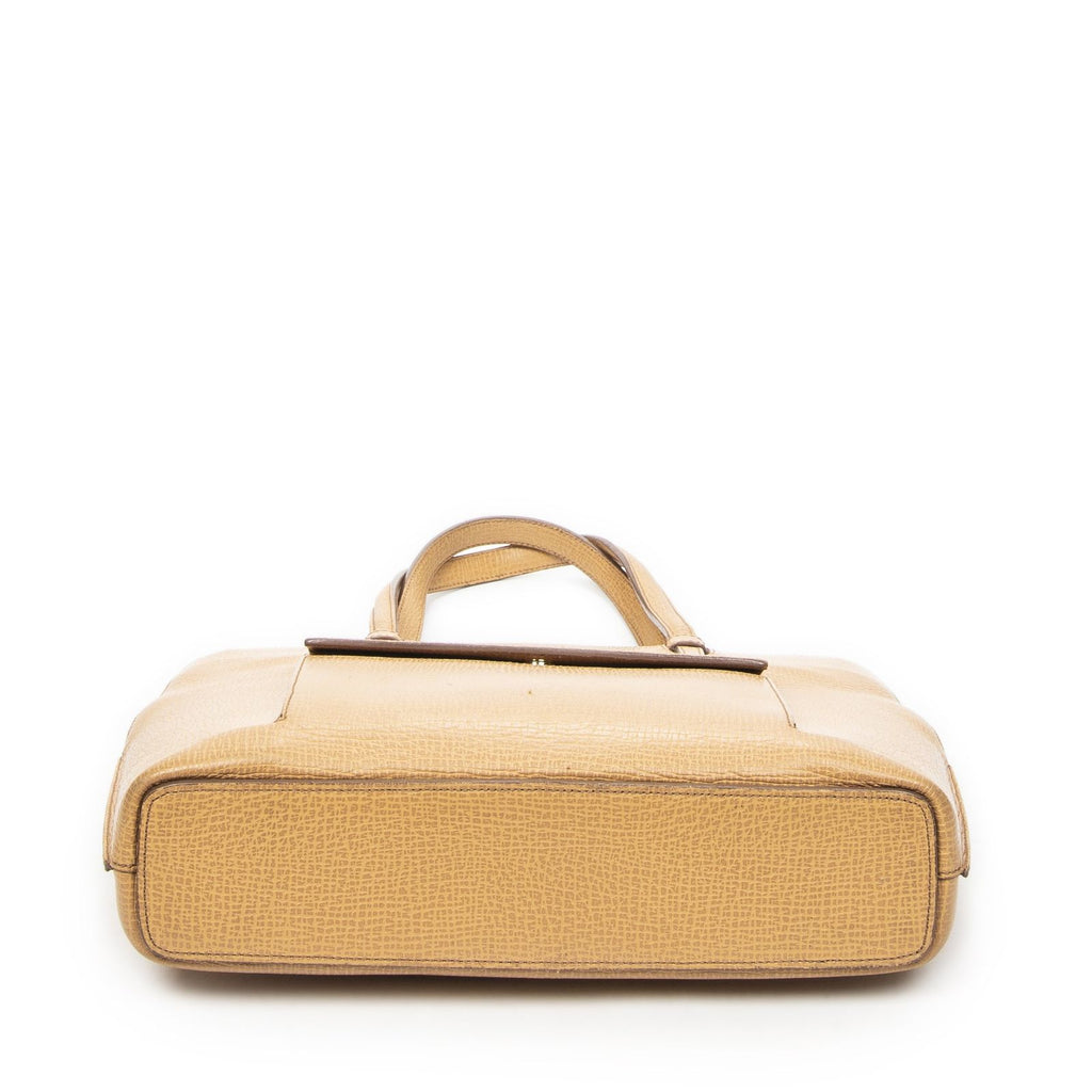 Loewe Front Pocket Zip Tote Tan Texture Leather — view 6