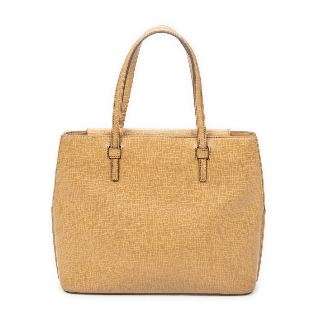 Loewe Front Pocket Zip Tote Tan Texture Leather — view 5