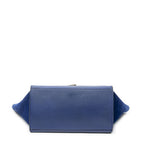 Celine Midi Trapeze Blue Gray Calfskin Leather Messenger — view 6