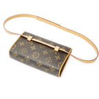 Louis Vuitton Pochette Florentine Brown Monogram Canvas Pouch — view 2