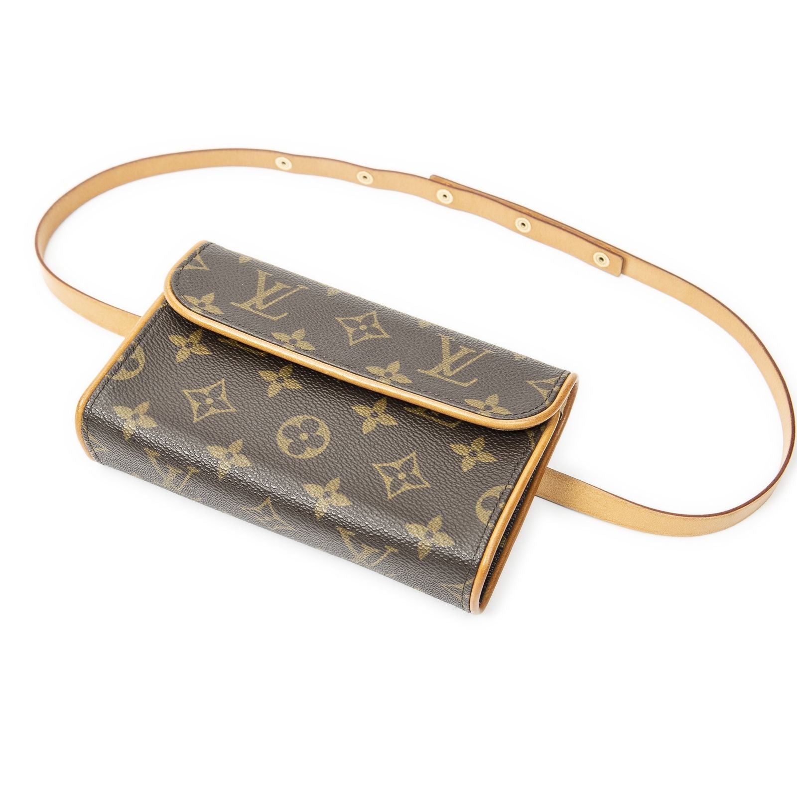 Louis Vuitton Pochette Florentine Brown Monogram Canvas Pouch