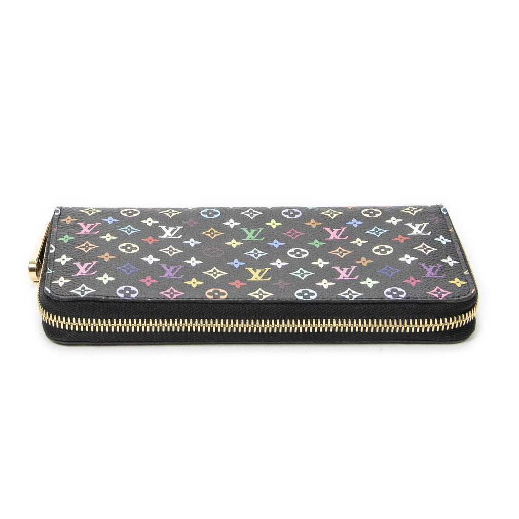 Louis Vuitton Zippy Wallet Black Multicolor Monogram — view 3