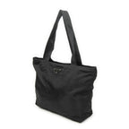 Prada Zip Shopping Tote Black Nylon Canvas — view 2